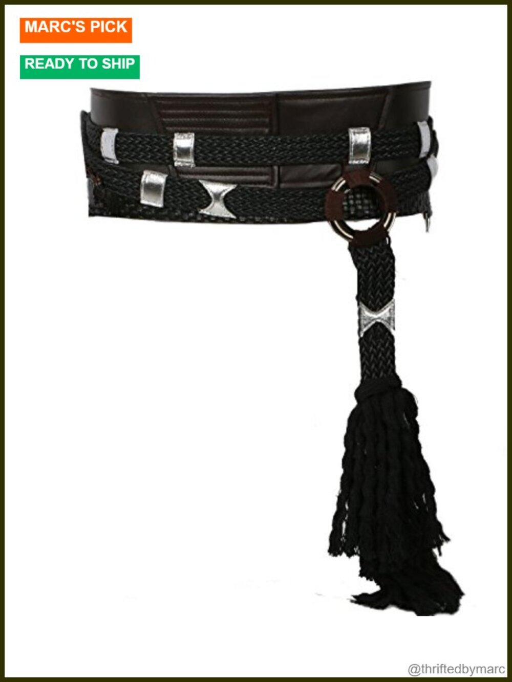 PU Leather Adjustable Cosplay Belt Costume Prop Accessory